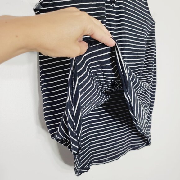 American Eagle Outfitters Cup Out Black & White Striped Tank Top Size Small - Picture 4 of 9